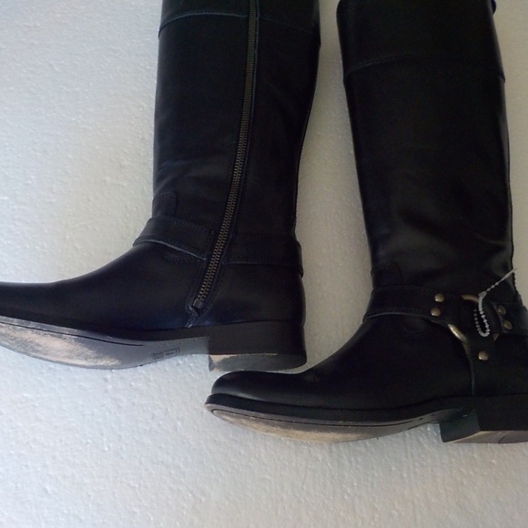 Frye Tall Low Heel Boots - Picture 15 of 16